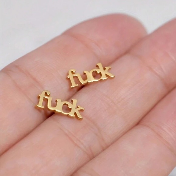 🤬 F*ck Earrings 🤬 - Picture 2 of 4